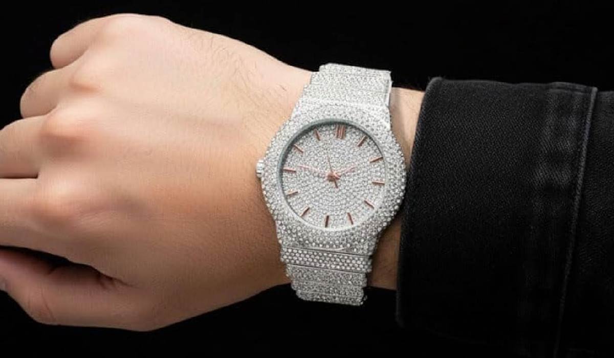 Premium Bust Down Watch with Fully Iced Out Design - Us Time Magazine